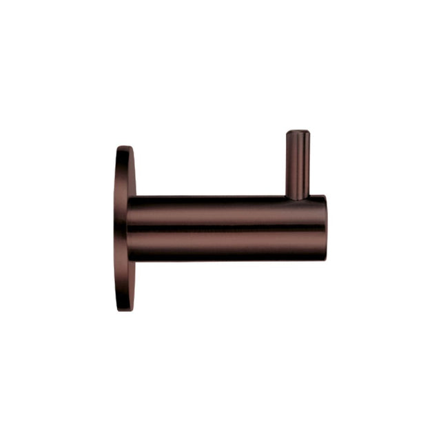 High quality image of the Zoo Hardware - Wall Mounted Hook With Rose - Bronze | Sku. zas75-etb | available to order from Trade Door Handles.