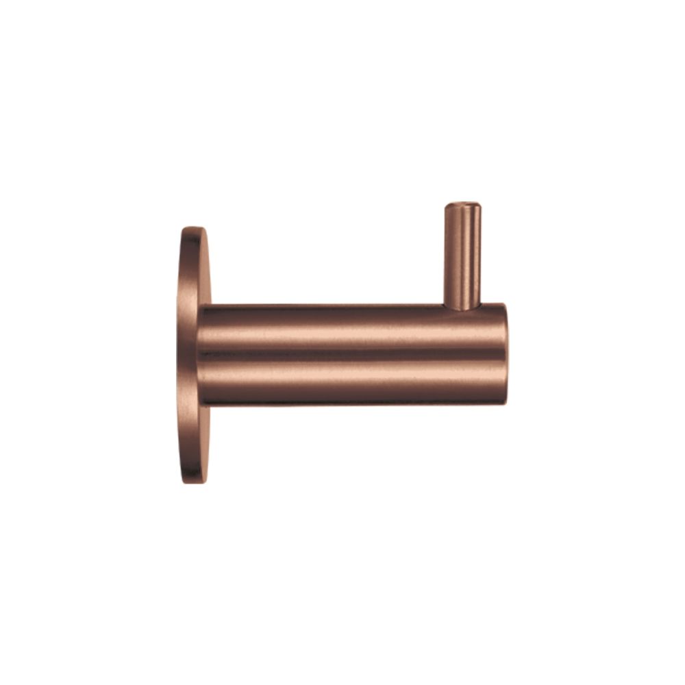 High quality image of the Zoo Hardware - Wall Mounted Hook With Rose - PVD Satin Bronze | Sku. zas75-pvdbz | available to order from Trade Door Handles.