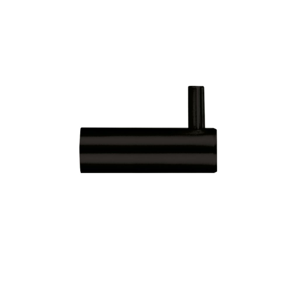 High quality image of the Zoo Hardware - Wall Mounted Hook - Without Rose - Black | Sku. zas76-pcb | available to order from Trade Door Handles.