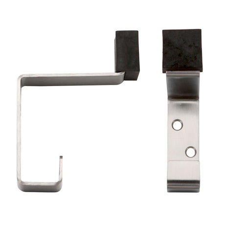 High quality image of the Zoo Hardware - Hat and Coat Hook c/w Rubber - Stain Stainless Steel | Sku. zas77ss | available to order from Trade Door Handles.