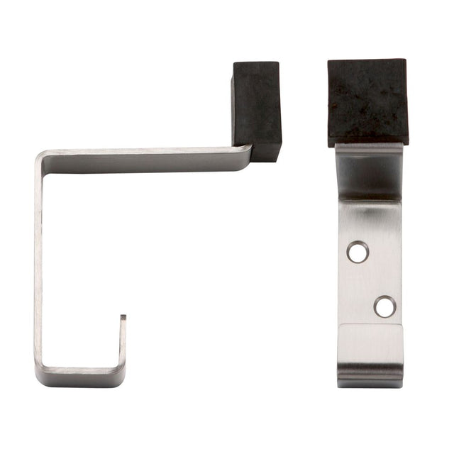 High quality image of the Zoo Hardware - Hat and Coat Hook c/w Rubber - Stain Stainless Steel | Sku. zas77ss | available to order from Trade Door Handles.