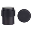 High quality image of the Zoo Hardware - Door Stop Floor Mounted - Round Collar - Flat Top - Powder Coated Black | Sku. zas85-pcb | available to order from Trade Door Handles.