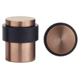 High quality image of the Zoo Hardware - Door Stop Floor Mounted - Round Collar - Flat Top - Tuscan Rose Gold | Sku. zas85-trg | available to order from Trade Door Handles.