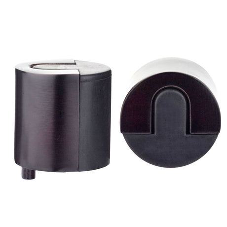 High quality image of the Zoo Hardware - Door Stop Floor Mounted - Round - PVD Etna Bronze | Sku. zas86-etb | available to order from Trade Door Handles.