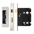 High quality image of the Zoo Hardware - Mortice Bathroom Lock, 76mm - 57mm Centres, Square, - Stain Stainless Steel | Sku. zbc76ss | available to order from Trade Door Handles.