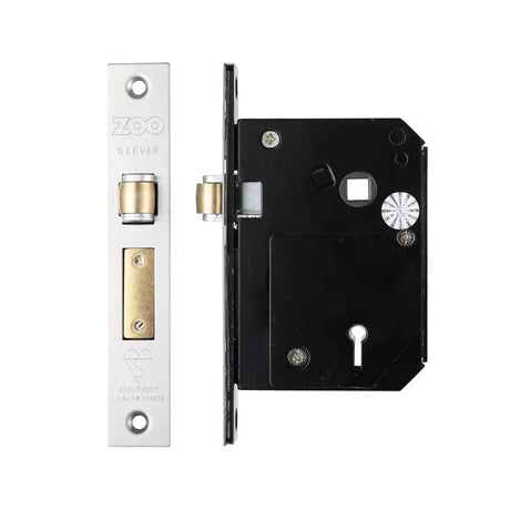 High quality image of the Zoo Hardware - British Standard 5 Lever Roller Sashlock - 80mm - Chubb Retro Fit 3K74 - Stain Stainless Steel | Sku. zbscs80ss | available to order from Trade Door Handles.