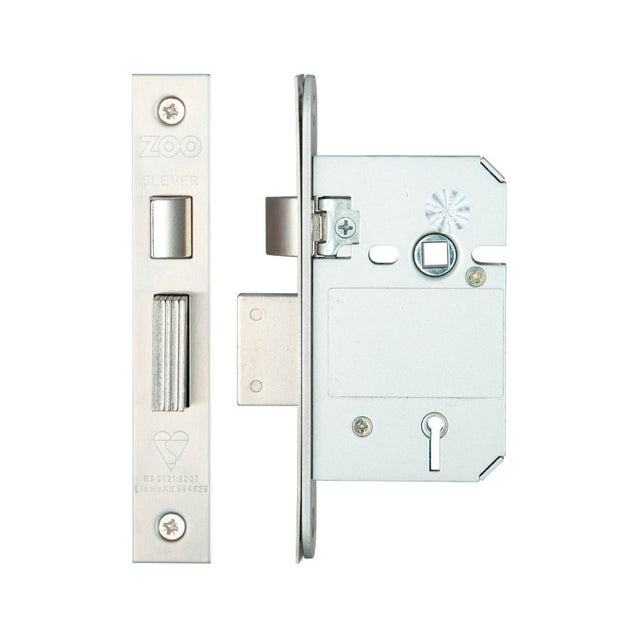 High quality image of the Zoo Hardware - British Standard 5 Lever Sashlock - 64mm - Stain Stainless Steel | Sku. zbss64ss | available to order from Trade Door Handles.