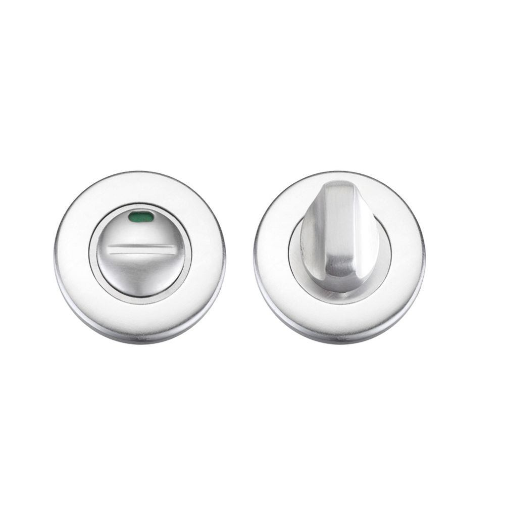 High quality image of the Zoo Hardware - Turn and Release with Indicator - Satin Aluminium | Sku. zca004isa | available to order from Trade Door Handles.