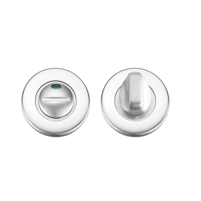High quality image of the Zoo Hardware - Turn and Release with Indicator - Satin Aluminium | Sku. zca004isa | available to order from Trade Door Handles.
