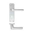 High quality image of the Zoo Hardware - Contract Aluminium Lever on Lock Backplate | Sku. zca21sa | available to order from Trade Door Handles.