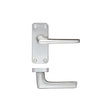 High quality image of the Zoo Hardware - Contract Aluminium Lever on Latch Backplate | Sku. zca22sa | available to order from Trade Door Handles.