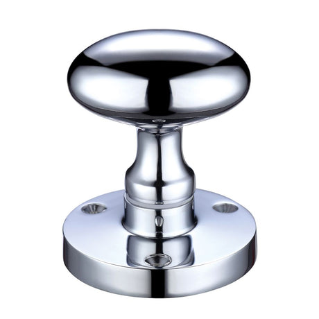 High quality image of the Zoo Hardware - Zoo Oval Mortice Knob 60.5mm rose dia - Polished Chrome | Sku. zcb34cp | available to order from Trade Door Handles.
