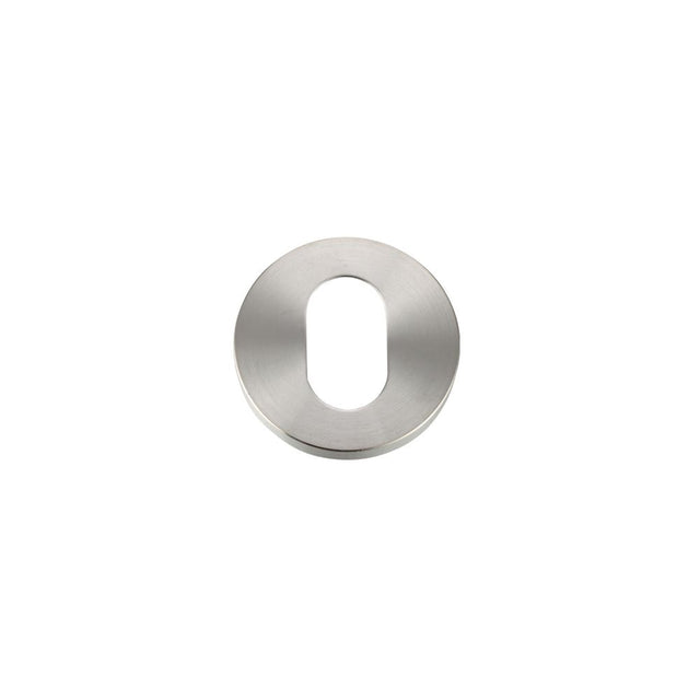 High quality image of the Zoo Hardware - Escutcheon Oval Profile - 52mm Rose - Grade 304 - Stain Stainless Steel | Sku. zcs003ss | available to order from Trade Door Handles.