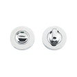 High quality image of the Zoo Hardware - Turn and Release complete with escutcheon c/w Indicator and 5mm spindle - 52mm Rose - Grade 304 - Polished Stainless Steel | Sku. zcs004ips | available to order from Trade Door Handles.