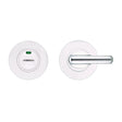 High quality image of the Zoo Hardware - Disabled Turn and Release with Indicator complete with escutcheons and 5mm spindle - Grade 304 - Polished Stainless Steel | Sku. zcs006ips | available to order from Trade Door Handles.