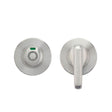 High quality image of the Zoo Hardware - Accessible Turn and HEX Release with Indicator on 52mm rose- Push On Cover - 5mm spindle - Grade 304 - SSS | Sku. zcs006iss-hex | available to order from Trade Door Handles.