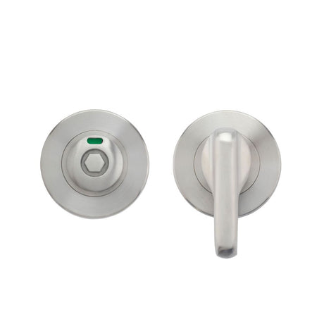 High quality image of the Zoo Hardware - Accessible Turn and HEX Release with Indicator on 52mm rose- Push On Cover - 5mm spindle - Grade 304 - SSS | Sku. zcs006iss-hex | available to order from Trade Door Handles.