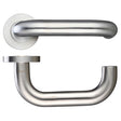 High quality image of the Zoo Hardware - 22mm Return to Door Lever - Push On Rose - Grade 304 - Stain Stainless Steel | Sku. zcs080ss | available to order from Trade Door Handles.
