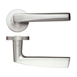 High quality image of the Zoo Hardware - Lever - Push on Rose - Grade 304 - Stain Stainless Steel | Sku. zcs170ss | available to order from Trade Door Handles.