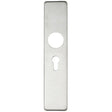 High quality image of the Zoo Hardware - Cover plate for 19 mm and 22mm RTD Lever on Backplate - Euro Profile 47.5mm - Polished Stainless Steel | Sku. zcs31epss | available to order from Trade Door Handles.