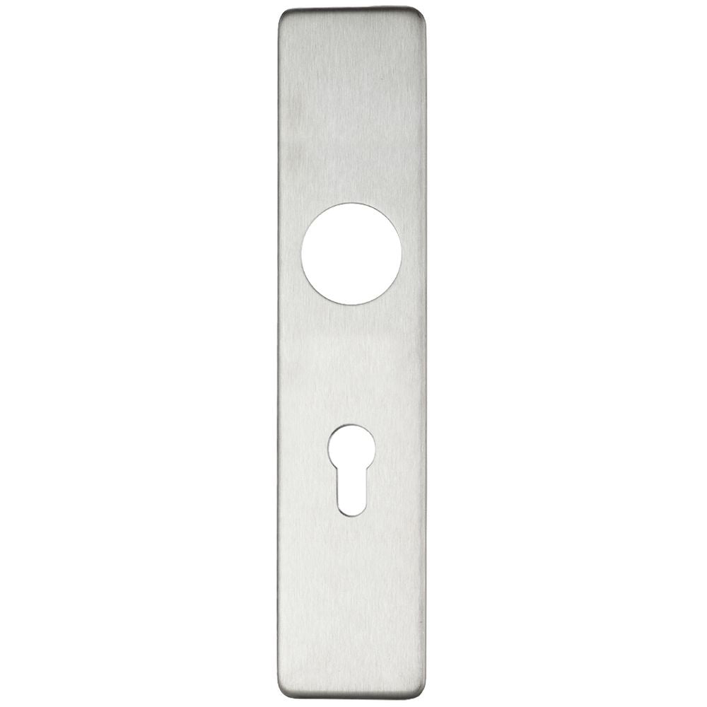 High quality image of the Zoo Hardware - Cover plate for 19 mm and 22mm RTD Lever on Backplate - Din Euro Profile/72mm Centres - SSS | Sku. zcs31epss72 | available to order from Trade Door Handles.