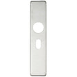 High quality image of the Zoo Hardware - Cover plate for 19 mm and 22mm RTD Lever on Backplate - Oval Profile 48.5mm - Polished Stainless Steel | Sku. zcs31opss | available to order from Trade Door Handles.