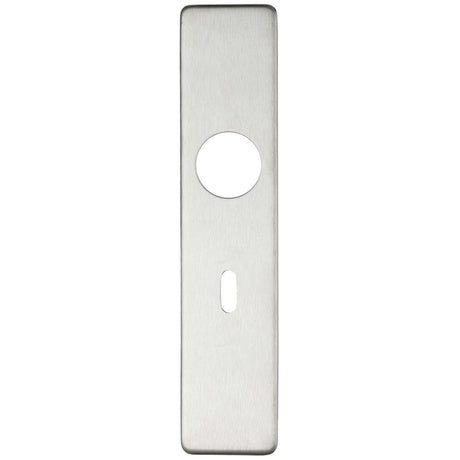 High quality image of the Zoo Hardware - Cover plate for 19 mm and 22mm RTD Lever on Backplate - Lock 57mm - Stain Stainless Steel | Sku. zcs31ss | available to order from Trade Door Handles.