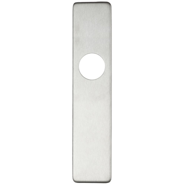 High quality image of the Zoo Hardware - Cover plate for 19 mm and 22mm RTD Lever on Backplate - Latch - Stain Stainless Steel | Sku. zcs32ss | available to order from Trade Door Handles.