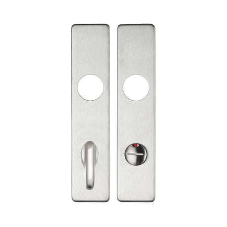 High quality image of the Zoo Hardware - Cover plate for 19 mm and 22mm RTD Lever on Backplate - Din Bathroom/78mm Centres - SSS | Sku. zcs33ss78 | available to order from Trade Door Handles.