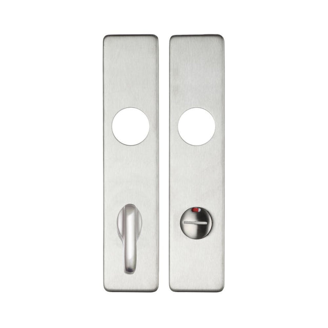 High quality image of the Zoo Hardware - Cover plate for 19 mm and 22mm RTD Lever on Backplate - Din Bathroom/78mm Centres - SSS | Sku. zcs33ss78 | available to order from Trade Door Handles.