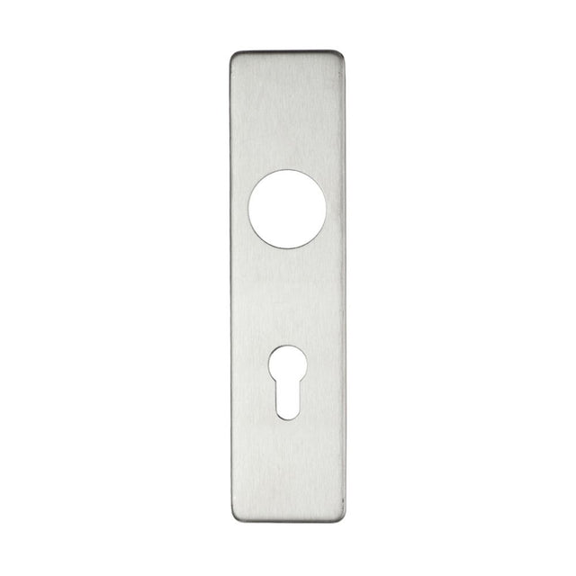 High quality image of the Zoo Hardware - Cover plate for 19 mm RTD Lever on Short Backplate - Din Euro Profile/72mm Centres - 45mm x 180mm - SSS | Sku. zcs41epss72 | available to order from Trade Door Handles.