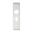 High quality image of the Zoo Hardware - Cover plate for 19 mm RTD Lever on Short Backplate - Oval Profile 48.5mm - 45mm x 180mm - Polished Stainless Steel | Sku. zcs41opss | available to order from Trade Door Handles.