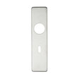 High quality image of the Zoo Hardware - Cover plate for 19 mm RTD Lever on Short Backplate - Lock 57mm - 45mm x 180mm - Stain Stainless Steel | Sku. zcs41ss | available to order from Trade Door Handles.
