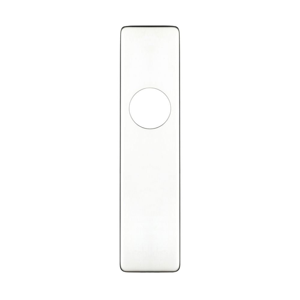 High quality image of the Zoo Hardware - Cover plate for 19 mm RTD Lever on Short Backplate - Latch - 45mm x 180mm - Polished Stainless Steel | Sku. zcs42ps | available to order from Trade Door Handles.