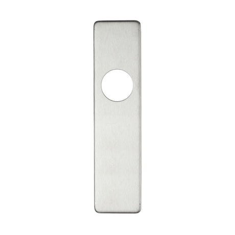 High quality image of the Zoo Hardware - Cover plate for 19 mm RTD Lever on Short Backplate - Latch - 45mm x 180mm - Stain Stainless Steel | Sku. zcs42ss | available to order from Trade Door Handles.
