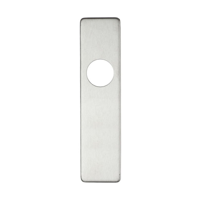 High quality image of the Zoo Hardware - Cover plate for 19 mm RTD Lever on Short Backplate - Latch - 45mm x 180mm - Stain Stainless Steel | Sku. zcs42ss | available to order from Trade Door Handles.