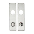 High quality image of the Zoo Hardware - Cover plate for 19 mm RTD Lever on Short Backplate - Din Bathroom/78mm Centres - 45mm x 180mm - SSS | Sku. zcs43ss78 | available to order from Trade Door Handles.