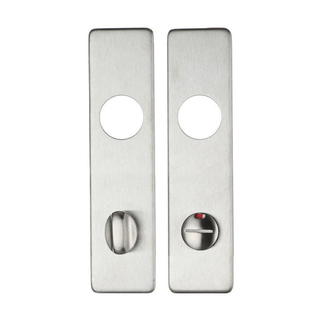 High quality image of the Zoo Hardware - Cover plate for 19 mm RTD Lever on Short Backplate - Din Bathroom/78mm Centres - 45mm x 180mm - SSS | Sku. zcs43ss78 | available to order from Trade Door Handles.