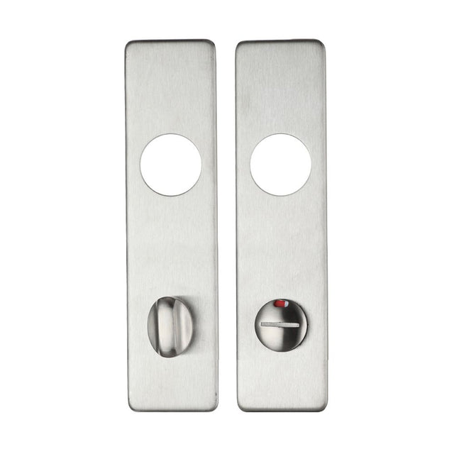 High quality image of the Zoo Hardware - Cover plate for 19 mm RTD Lever on Short Backplate - Din Bathroom/78mm Centres - 45mm x 180mm - SSS | Sku. zcs43ss78 | available to order from Trade Door Handles.