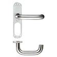 High quality image of the Zoo Hardware - 19mm Tubular Return to Door Lever on Inner Plate/Short Plate - Polished Stainless Steel | Sku. zcsip19spps | available to order from Trade Door Handles.