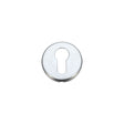 High quality image of the STANZA - Euro Profile Escutcheon 52mm dia - Satin Chrome | Sku. zcz001sc | available to order from Trade Door Handles.