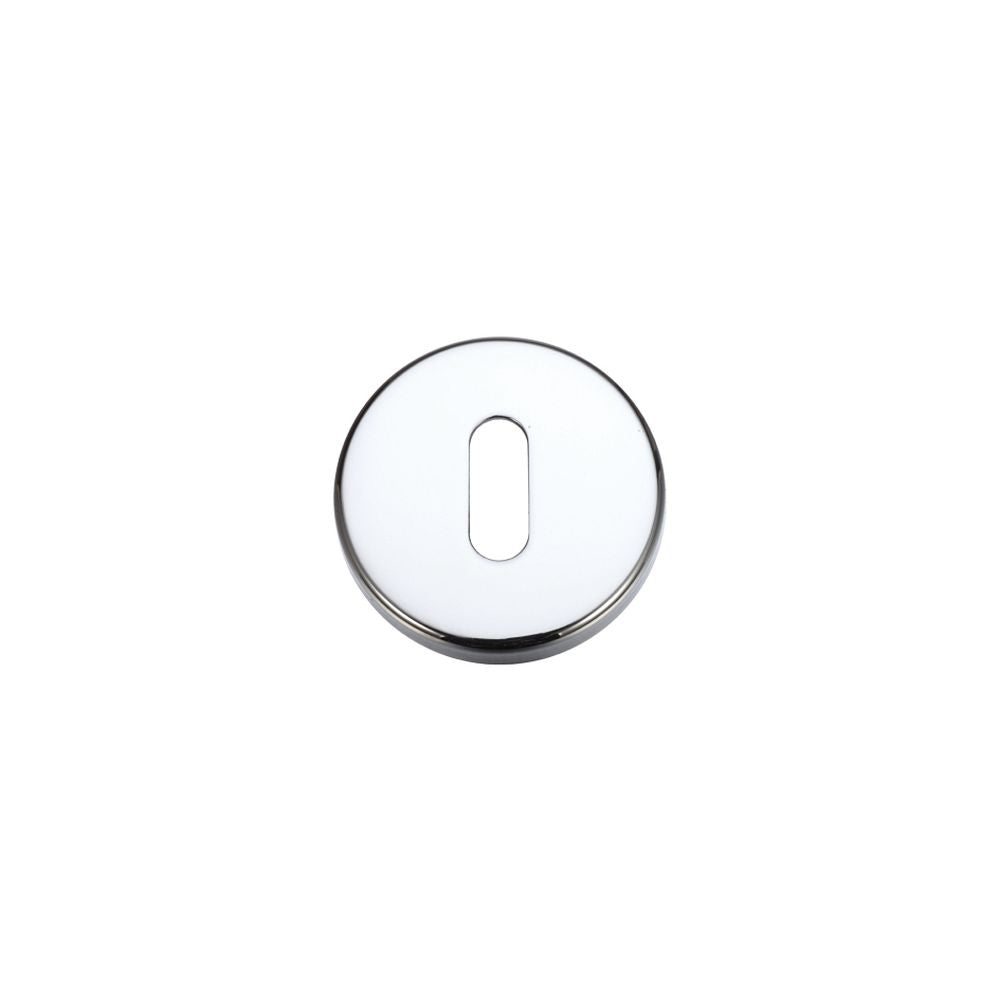 High quality image of the STANZA - Standard Profile Escutcheon 52mm dia - Polished Chrome | Sku. zcz002cp | available to order from Trade Door Handles.