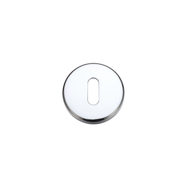 High quality image of the STANZA - Standard Profile Escutcheon 52mm dia - Polished Chrome | Sku. zcz002cp | available to order from Trade Door Handles.