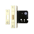 High quality image of the Zoo Hardware - 3 Lever Dead Lock 2.5" - smaller case - Electro Brass | Sku. zdc364eb | available to order from Trade Door Handles.