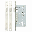 High quality image of the Vier - Din Latch - Backset 55mm Radius - Stain Stainless Steel | Sku. zdl0055lrss | available to order from Trade Door Handles.