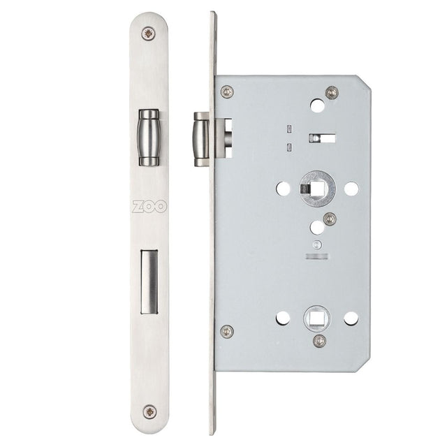High quality image of the Vier - Din Lift to Lock - 72mm c/c Backset 60mm - Radius - Stain Stainless Steel | Sku. zdl7260rllss | available to order from Trade Door Handles.