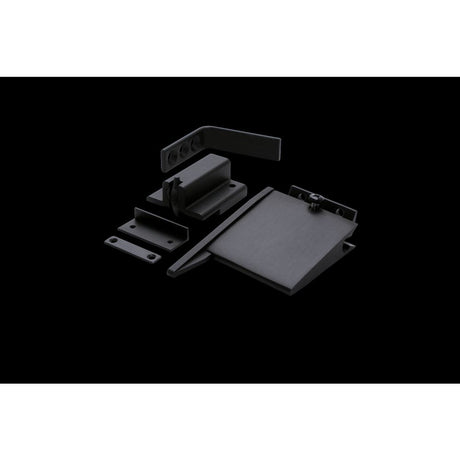 High quality image of the Zoo Hardware - Size 3-6 Double Rebated Door Selector - Complete With 102mm Arm, Standard Rebate Catch, Black Finish | Sku. zds0036-blk | available to order from Trade Door Handles.