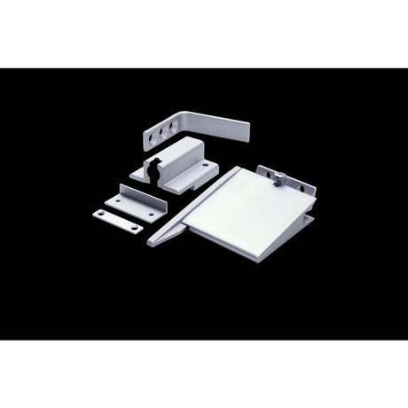 High quality image of the Zoo Hardware - Size 3-6 Double Rebated Door Selector - Complete With 102mm Arm, Standard Rebate Catch, Silver Finish | Sku. zds0036-se | available to order from Trade Door Handles.