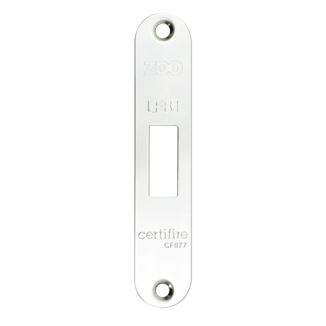 High quality image of the Zoo Hardware - Radius Forend, Strike and Escutcheon Pack t/s ZFB01 Fire Brigade Lock, - Polished Stainless Steel | Sku. zfbap01-r-pss | available to order from Trade Door Handles.