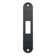 High quality image of the Zoo Hardware - Radius Forend, Strike and Escutcheon Pack t/s ZFB01 Fire Brigade Lock, PVD Black Finish | Sku. zfbap01-r-pvdblk | available to order from Trade Door Handles.